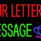 17" x 31" Coffee Your Letters Message Custom LED Sign - 2 Line