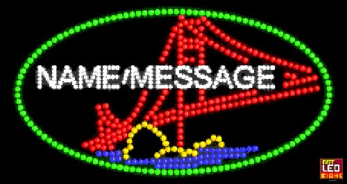 17" x 31" Bridge Name Message Custom LED Sign - 1 Line