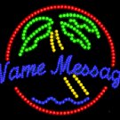 20" x 26" Palm Trees Name Message Custom LED Sign - 1 Line