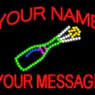 20" x 26" Champagne Your Name Your Message Custom LED Sign - 2 Line