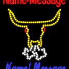 26" x 20" Bull Your Message Your Name Custom LED Sign - 2 Line