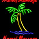 26" x 20" Palm Tree Name Messge Name Message Custom LED Sign - 2 Line