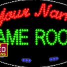 15" x 27" Your Namr Game Room  Custom Flashing LED Sign - 1 Line