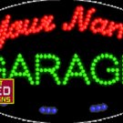 15" x 27" Your Name Garge Custom LED Sign - 1 Line