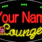 15" x 27" Your Name Lounge Custom Flashing LED Sign - 1 Line