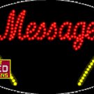 15" x 27" Palm Trees Message Custom Flashing LED Sign - 1 Line