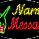 15" x 27" Volleyball Track Name Message Custom Flashing Oval LED Sign - 2 Line