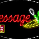 15" x 27" Canoe Custom Flashing LED Sign - 1 Line
