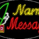 15" x 27" Windsurfing Name Message Custom Flashing Oval LED Sign - 2 Line