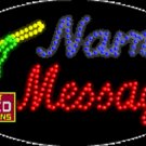 15" x 27" Hunting Name Message Custom Flashing Oval LED Sign - 2 Line