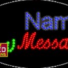 15" x 27" Mushrooms Name Message Custom Flashing Oval LED Sign - 2 Line