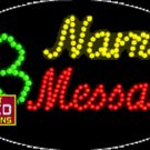 15" x 27" Shamrock Name Message Custom Flashing Oval LED Sign - 2 Line