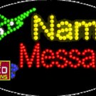 15" x 27" Swordfish Name Message Custom Flashing Oval LED Sign - 2 Line