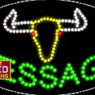 15" x 27" Longhord Message Custom Flashing LED Sign - 1 Line