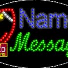 15" x 27" Football Name Message Custom Flashing Oval LED Sign - 2 Line