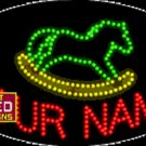 15" x 27" Rocking Custom Flashing LED Sign - 1 Line