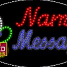 15" x 27" Ghosts Name Message Custom Flashing Oval LED Sign - 2 Line