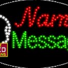 15" x 27" Skull Drink Name Message Custom Flashing Oval LED Sign - 2 Line