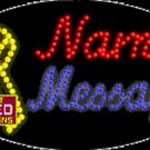 15" x 27" Ribbon Name Message Custom Flashing Oval LED Sign - 2 Line