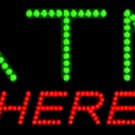 12" x 24" ATM Here LED Sign