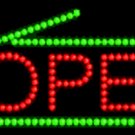 12" x 24" Red and Green Open LED Sign & Scissors