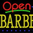 17" x 31" Animated Barber Open LED Sign