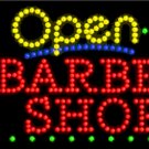 17" x 31" Animated Barber Shop Open LED Sign