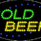 15" x 27" Animated Cold Beer LED Sign
