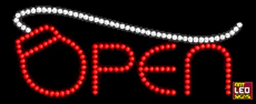 12" x 24" Computer Mouse Open LED Sign