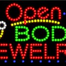 17" x 31" Animated Body Jewelry Open LED Sign