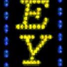 24" x 12" Animated Vertical Keys LED Sign with Border