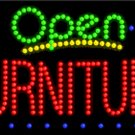 17" x 31" Animated Furniture Open LED Sign