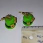 Cute Leprechaun Hat Earrings Gold Tone Wire St Patrick's Day Charms