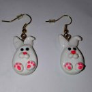 Cute Bunny Charm Earrings Gold Tone Wire Kids Animal Charms Holiday Easter Cute Bunny Charm Earrings Gold Tone Wire Kids Animal Charms Holiday Easter