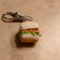 Fun Clay Food Keychains Spare Ribs Pizza Taco Sandwich Accessory Keychain