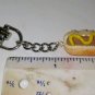 BFF Hot Dog Keychain Set Fob Accessory Charms Ketchup Mustard Food Charms