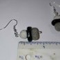 Stackable Stone Earrings Silver Wire Clay Sculpture Unique Granite