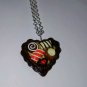Sweet Heart Shaped Boxed Candy Silver Necklace Candy Chocolates Sweet
