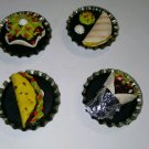 Unique Mexican Food Magnet Set Clay Taco Quesadilla Burrito Kitchen Set Snack Unique Mexican Food Magnet Set Clay Taco Quesadilla Burrito Kitchen Set Snack
