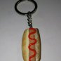 Cute Hot Dog Charm Keychain Clay Food Summer Condiment Picnic Snack Food