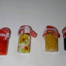 Dollhouse Miniature Jarred Fruit Cherries Fruit Cocktail Blueberries Peaches Dollhouse Miniature Jarred Fruit Cherries Fruit Cocktail Blueberries Peaches