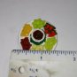 Dollhouse Miniature Fruit Tray Pineapple Grapes Chocolate Dip Dolls Appetizer