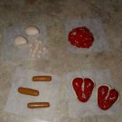 Meat Set Clay Food Chicken Hamburger Hot Dog Steak Meat Set Clay Food Chicken Hamburger Hot Dog Steak