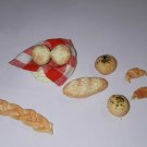 Dollhouse Miniature Bread Basket With Assorted Breads Dolls Food Baked Bread Dollhouse Miniature Bread Basket With Assorted Breads Dolls Food Baked Bread