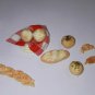 Dollhouse Miniature Bread Basket With Assorted Breads Dolls Food Baked Bread