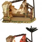 Fontanini Lighted Stable with Palm Tree
