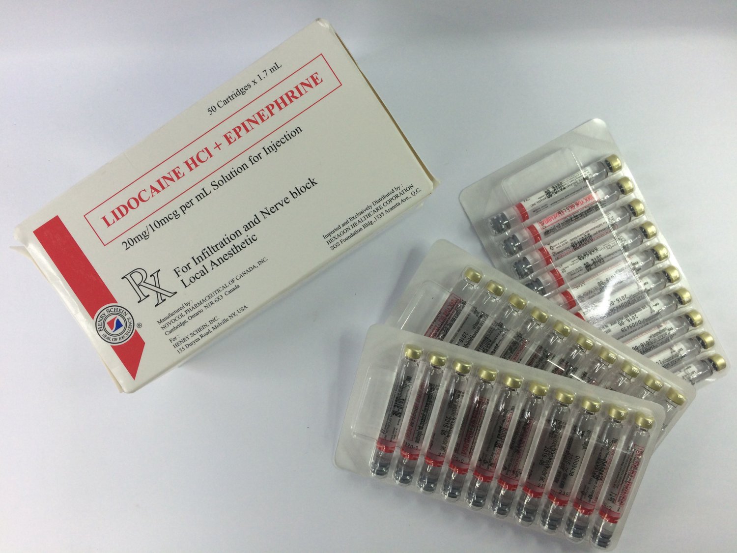 HENRY SCHIEN DENTAL ANESTHESIA Php 28.00/carpule