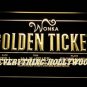 Willy Wonka Golden Ticket 3D LED Neon Sign NEON SIGN Movie Theme Gift