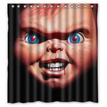 Chucky Childs Play Horror Design Shower Curtain