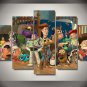 Toy Story Framed 5pc Oil Painting Wall Decor Woody Buzz Lightyear Disney Cartoon